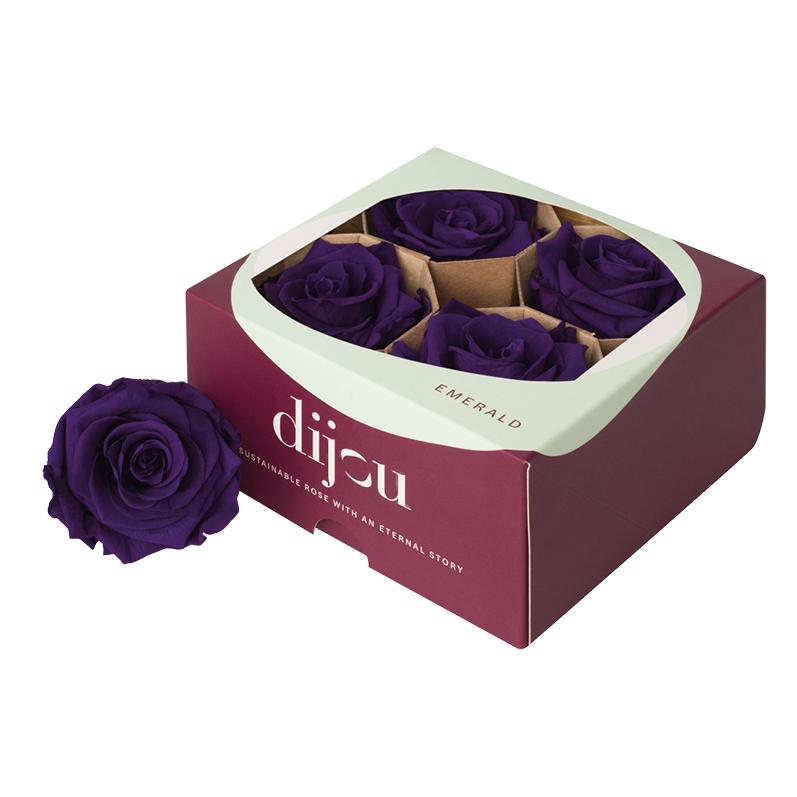 4x Rose preserved dc purple 2623c