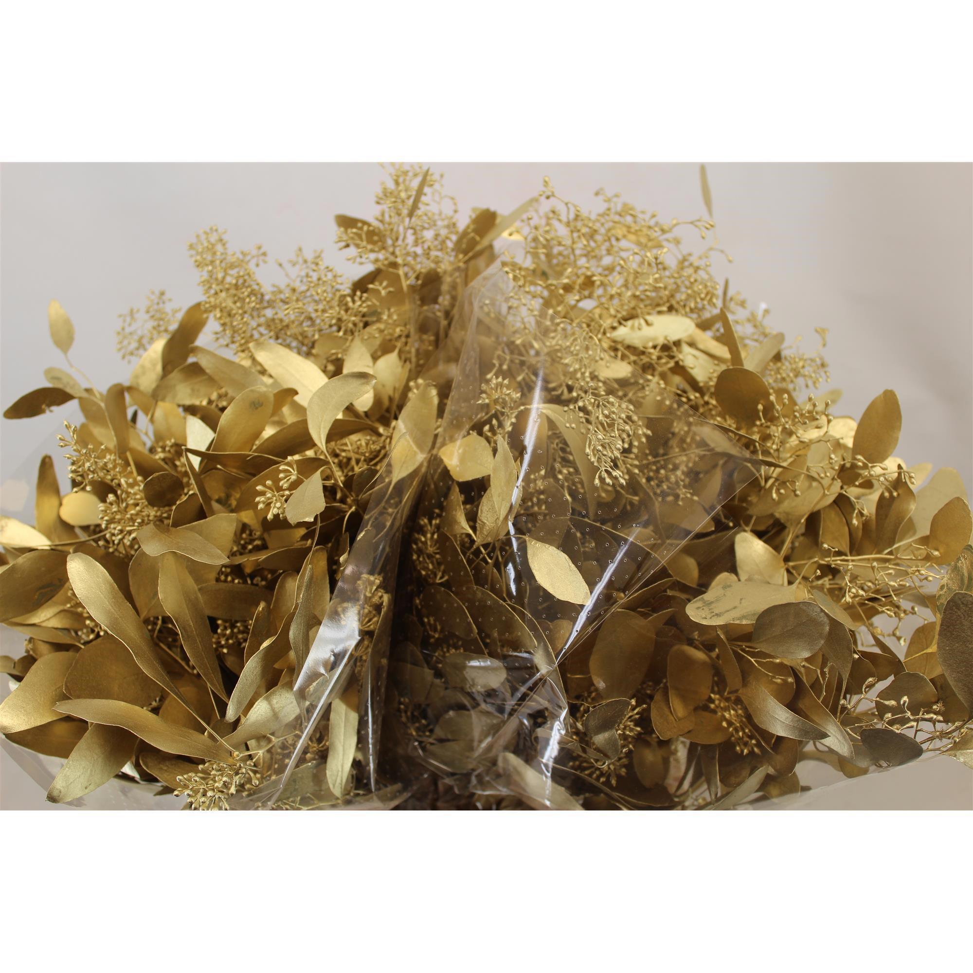 5x Sg eucalyptus pol.bes goud 60cm