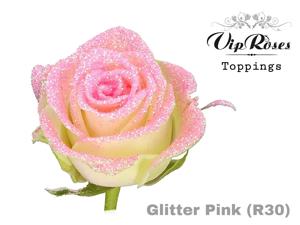 10x Rosa r30 glitter+gl.roze 70cm