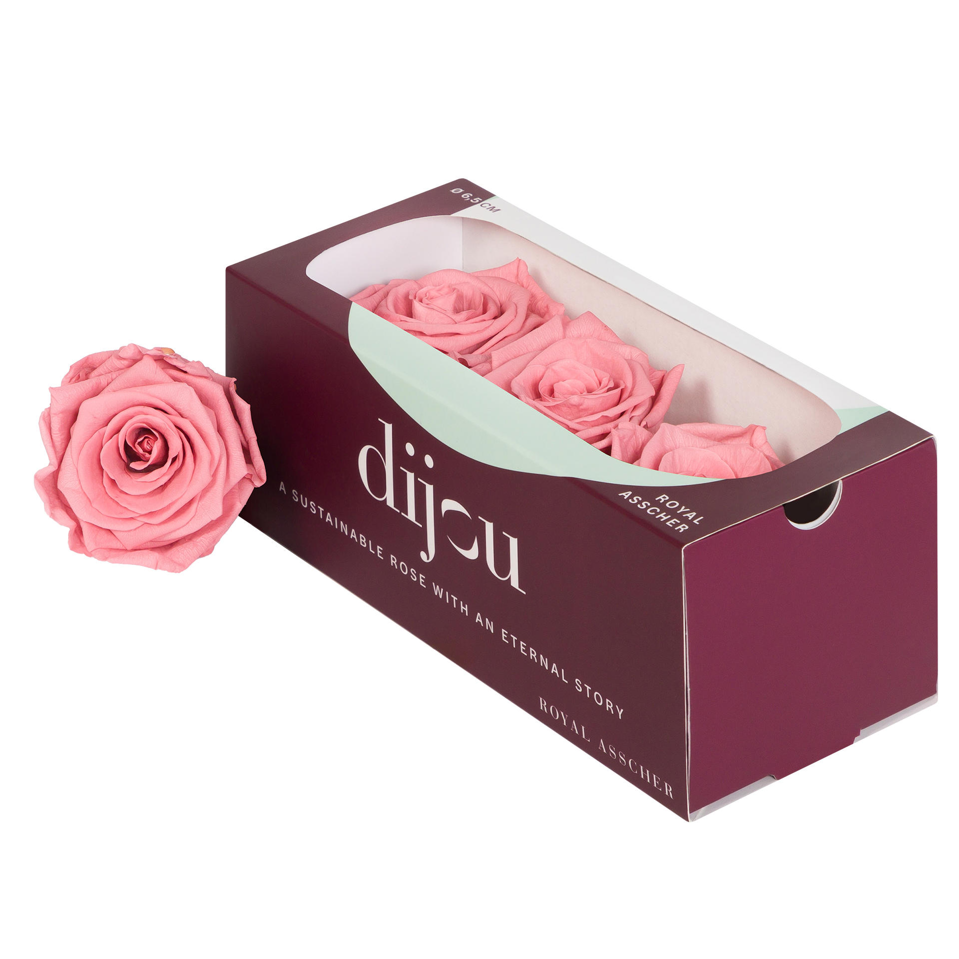 3x Dc pres.rozen dusty pink
