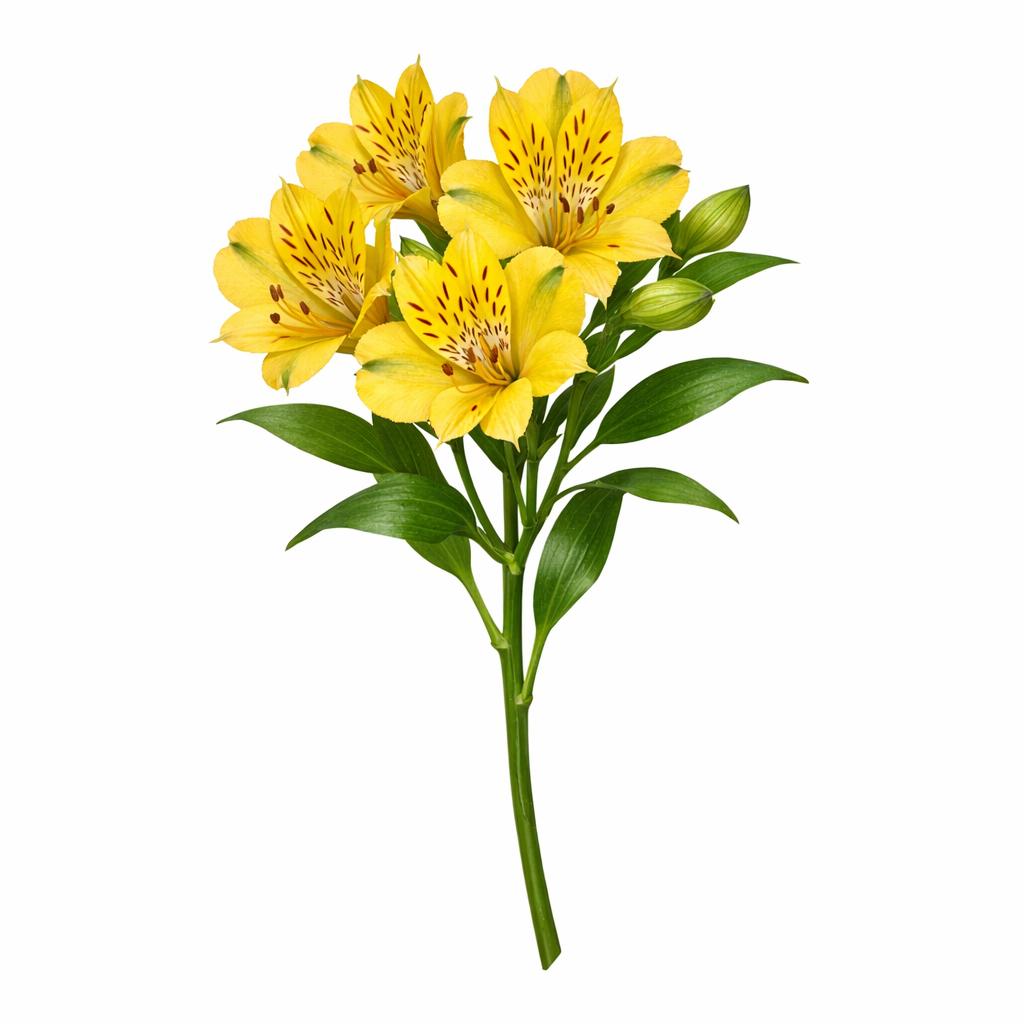 10x Alstroemeria - geel 70cm