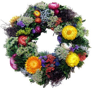 1x Sf krans 501 blumen 20cm